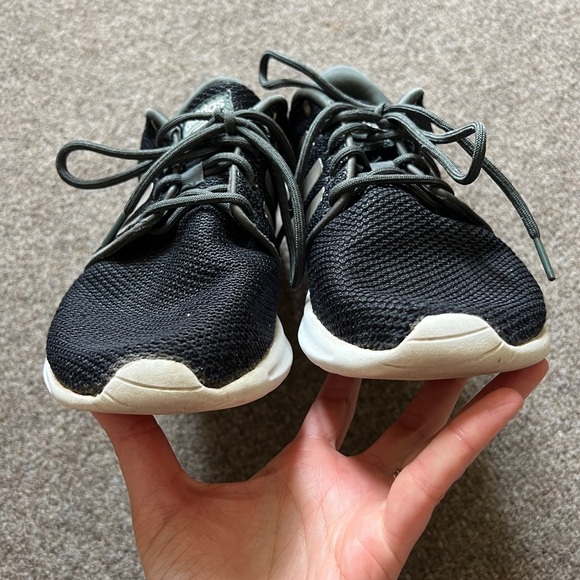 Adidas Cloudfoam Grey Black Running Lightweight Sneaker Shoes 28Y001 Women’s 9.5 - Picture 6 of 11